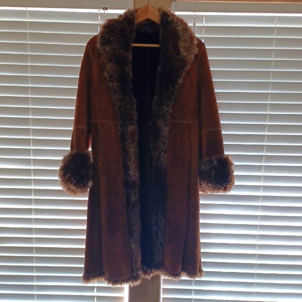 Marvin Richards Genuine Leather fur coat